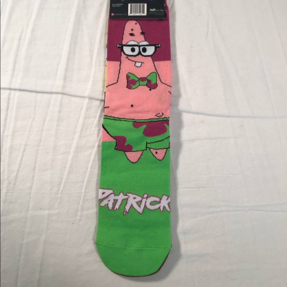 NWT Odd Sox x Nickelodeon Spongebob Squarepants Patrick Star Socks - Picture 3 of 4